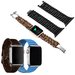 Set 4 Curele iUni compatibile cu Apple Watch 1/2/3/4/5/6/7, 44mm, Maro inchis, Albastru, Negru, Maro